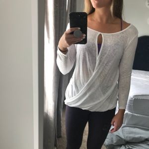 Velvet keyhole shirt